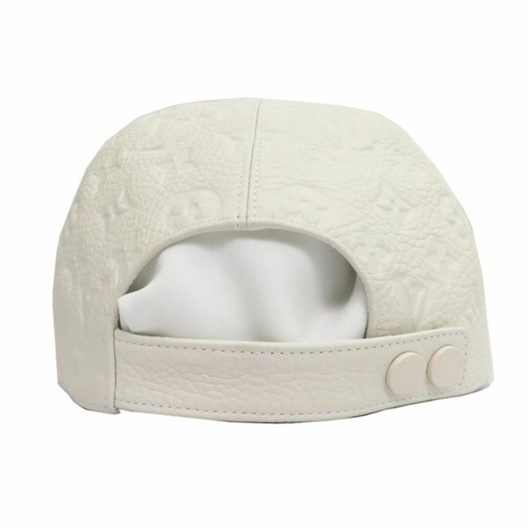 LOUIS VUITTON WHITE MONOGRAM LEATHER CAP / HAT VIRGIL ABLOH MP2321