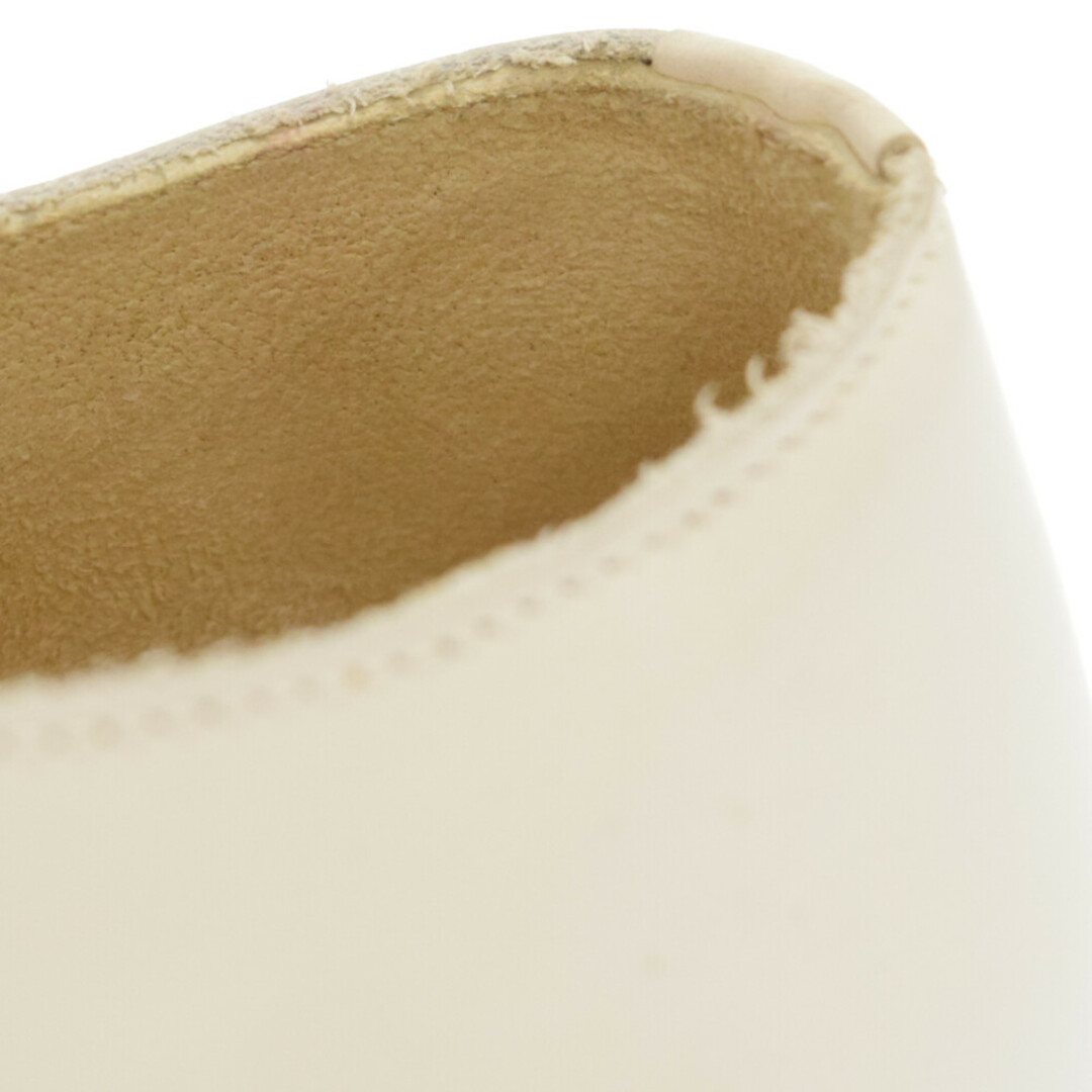 Yohji Yamamoto(ヨウジヤマモト)のYohji Yamamoto ヨウジヤマモト レザーシューズ ホワイト レディースの靴/シューズ(ローファー/革靴)の商品写真