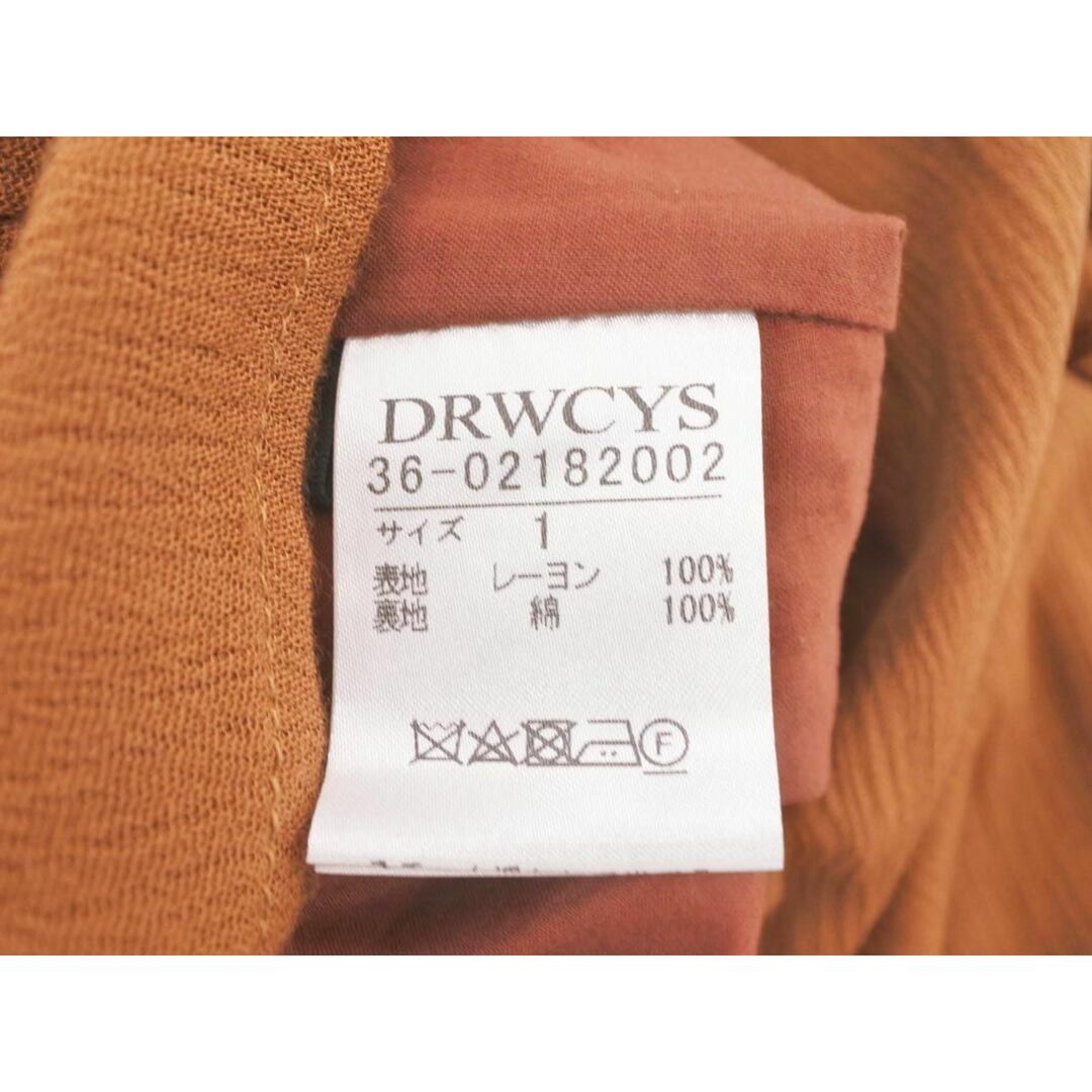 DRWCYS(ドロシーズ)のDRWCYS ドロシーズ 5分袖 フリル ブラウス シャツ size1/茶 ■◆ レディース レディースのトップス(シャツ/ブラウス(長袖/七分))の商品写真