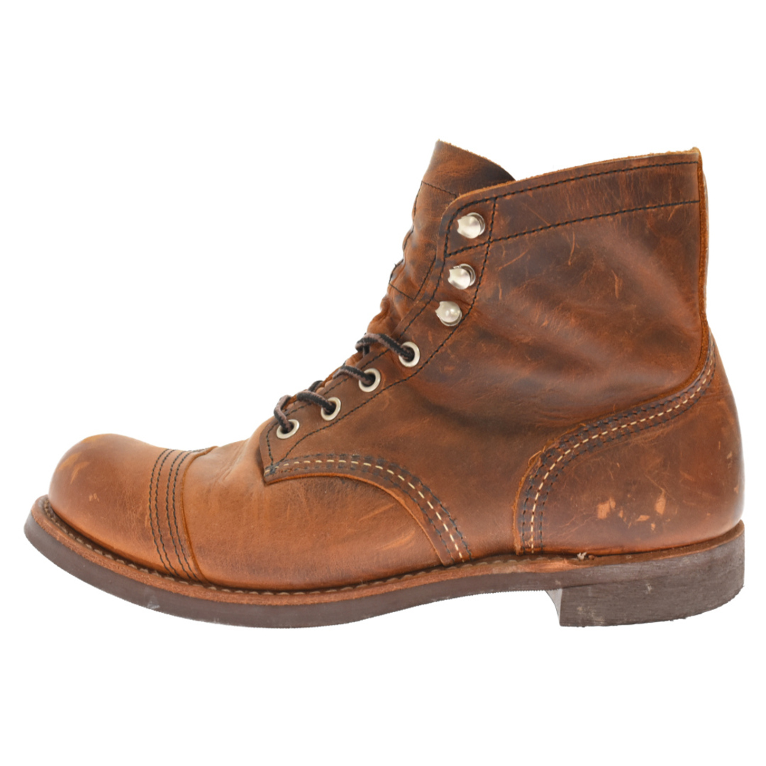 RED WING レッド ウイング 8085 IRON RANGER COPPER アイアンレンジャーカッパー レースアップワークブーツ ブラウン US8/26.0cm300センチワイズ