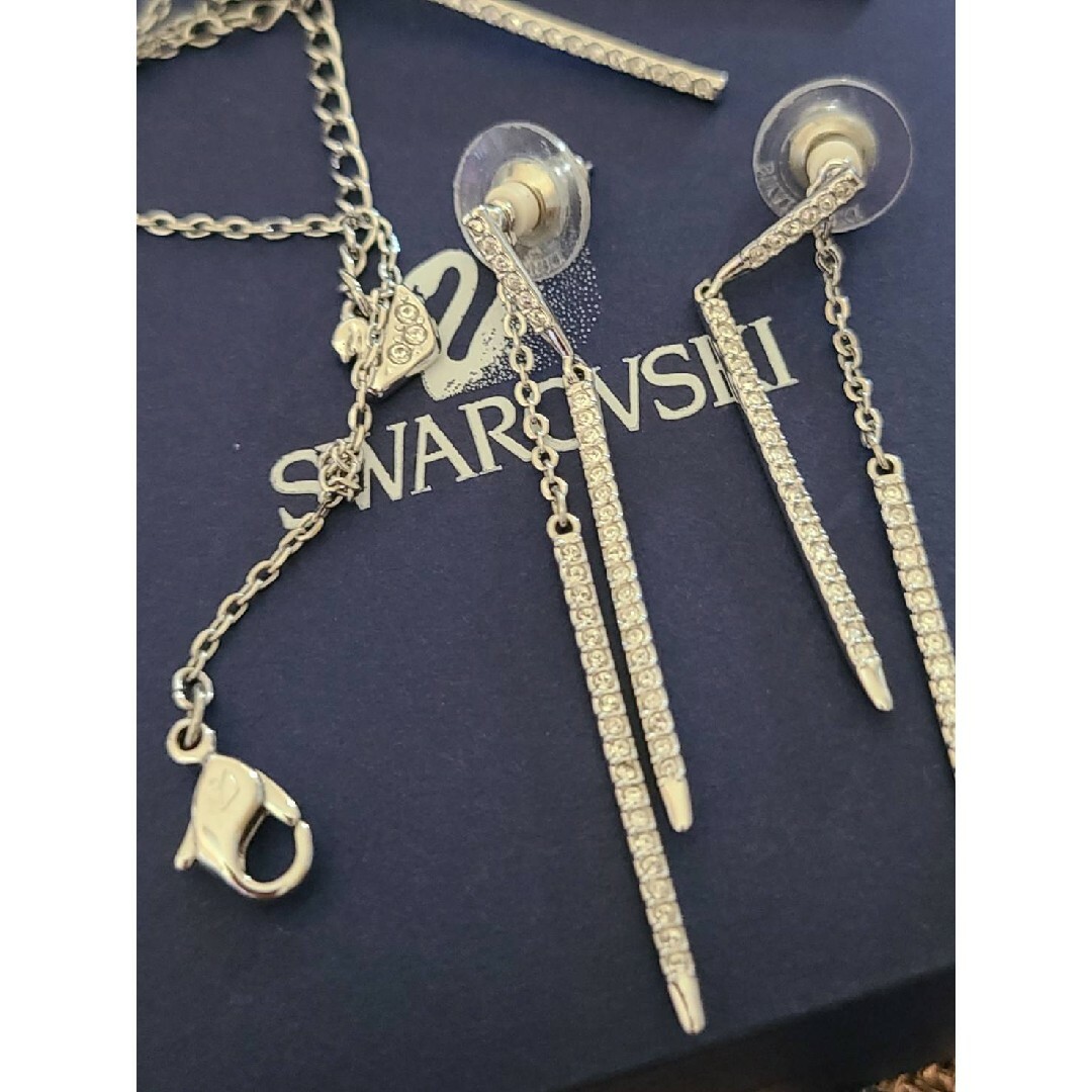 SWAROVSKI - 新品未使用 スワロフスキー Stoneネックレス&ピアスセット