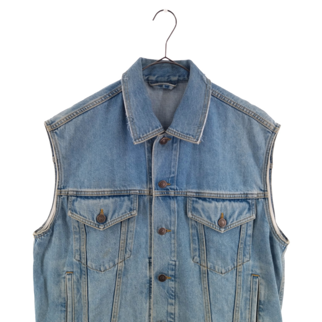 Gucci(グッチ)のGUCCI グッチ 20AW STONE-BLEACHED VEST GGパッチデニムベスト インディゴ 623944 XDA85 メンズのトップス(ベスト)の商品写真