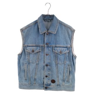 グッチ(Gucci)のGUCCI グッチ 20AW STONE-BLEACHED VEST GGパッチデニムベスト インディゴ 623944 XDA85(ベスト)