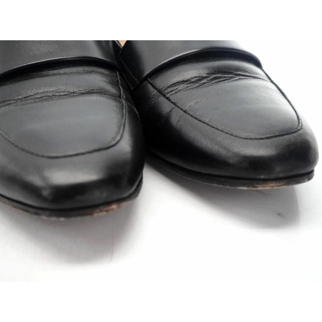 FABIO RUSCONI(ファビオルスコーニ)のFABIO RUSCONI ファビオルスコーニ WASH ウォッシュ ローファー シューズ size38(24cmくらい）/黒 ■■ レディース レディースの靴/シューズ(その他)の商品写真