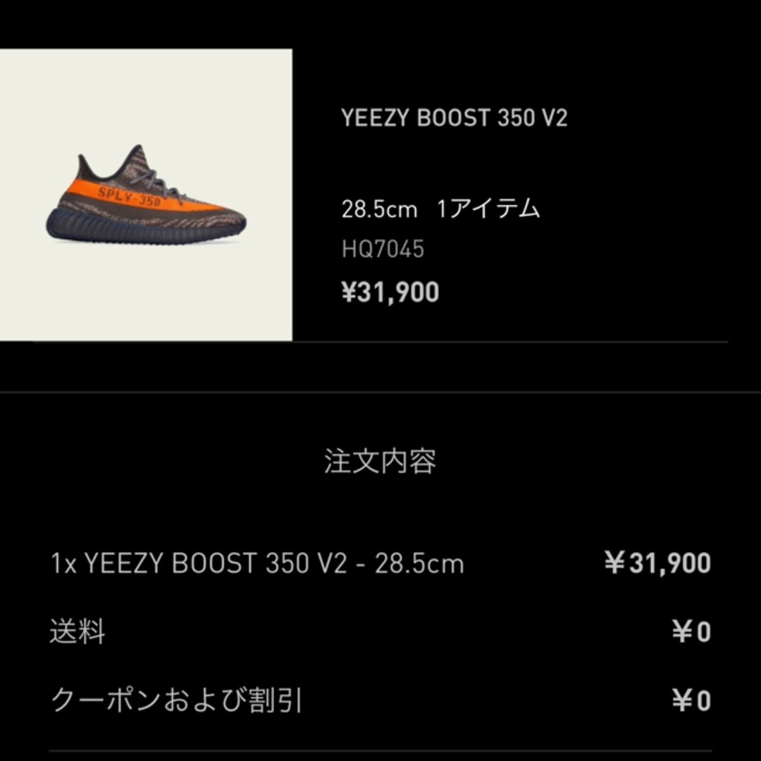 YEEZYadidas   adidas Yeezy Boost  V2 .5cmの通販 by