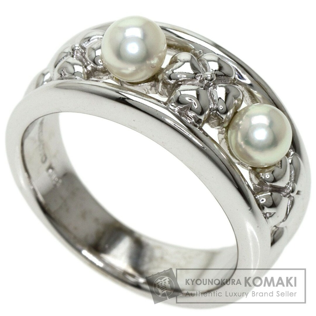 MIKIMOTO パール 真珠 リング・指輪 K18WG レディース