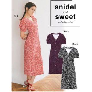 スナイデル(SNIDEL)のスナイデル SNIDEL フラワーパターンタイトワンピース(ひざ丈ワンピース)