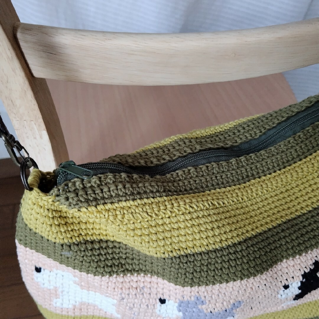 ショルダーバッグ シュナウザー オリーブ