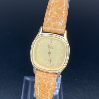 オメガ(OMEGA)の【可動 正規品】 オメガ デヴィル 腕時計 ゴールド スクエア 1387 良品(腕時計)