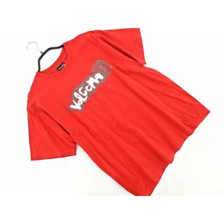 ボルコム(volcom)のVolcom ボルコム プリント Tシャツ sizeS/赤 ■◆ メンズ(Tシャツ/カットソー(半袖/袖なし))