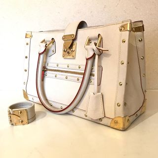 ルイヴィトン(LOUIS VUITTON)の定価50万◎ルイヴィトン スハリ ファビュロー ブロン(トートバッグ)