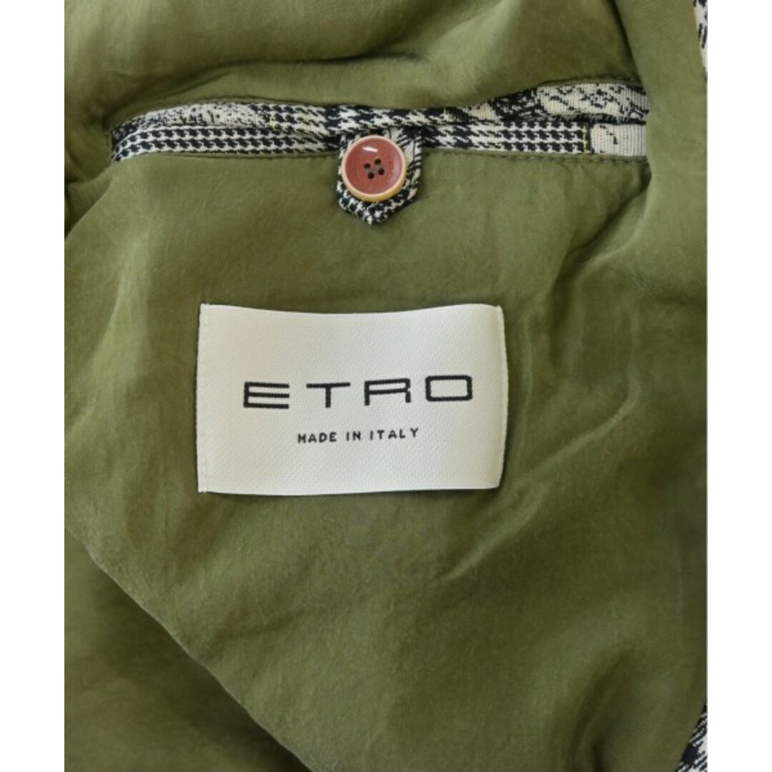 ETRO - ETRO エトロ ブルゾン（その他） XL 黒x白x黄等(総柄) 【古着