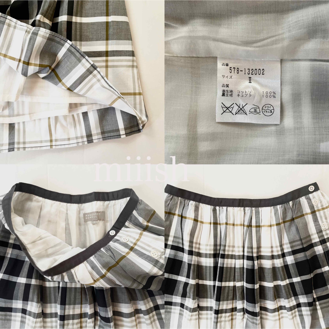 新品タグ 未着 MARGARET HOWELL 毛100 FLANNEL