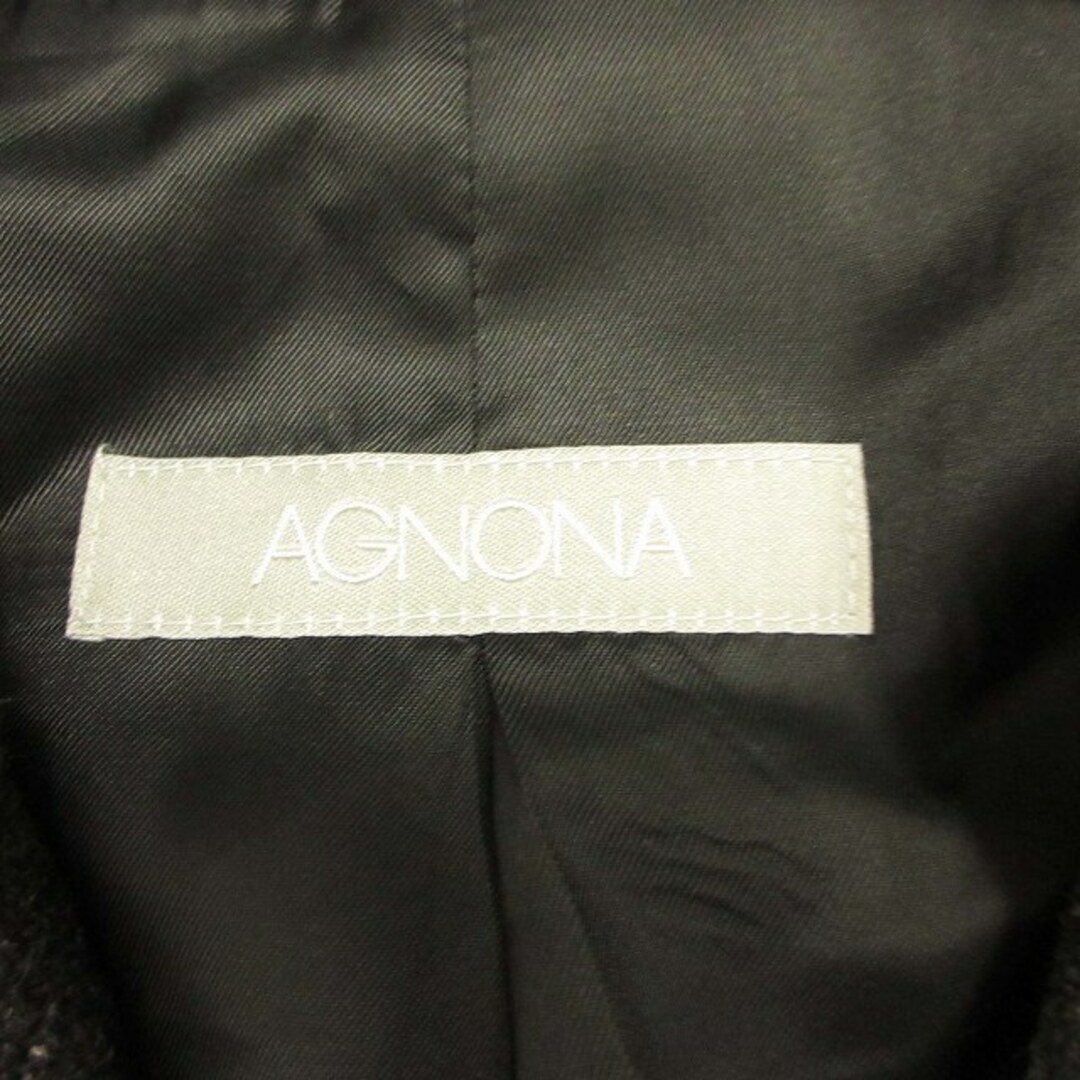美品 アニオナ AGNONA カシミヤ100% ツイード テーラード ジャケット