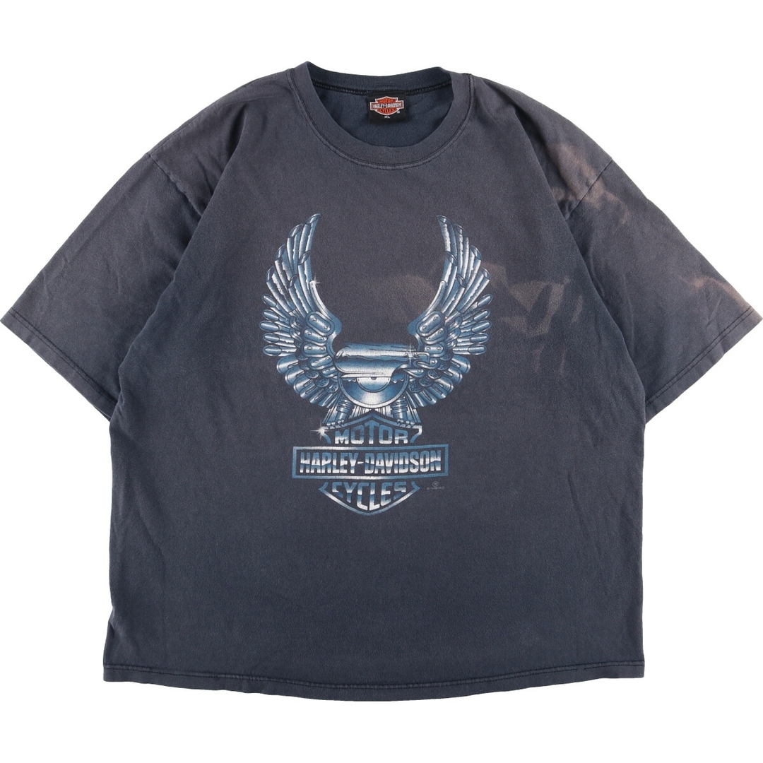 Harley Davidson(ハーレーダビッドソン)の古着 ハーレーダビッドソン Harley-Davidson モーターサイクル バイクTシャツ メンズXL /eaa356185 メンズのトップス(Tシャツ/カットソー(半袖/袖なし))の商品写真