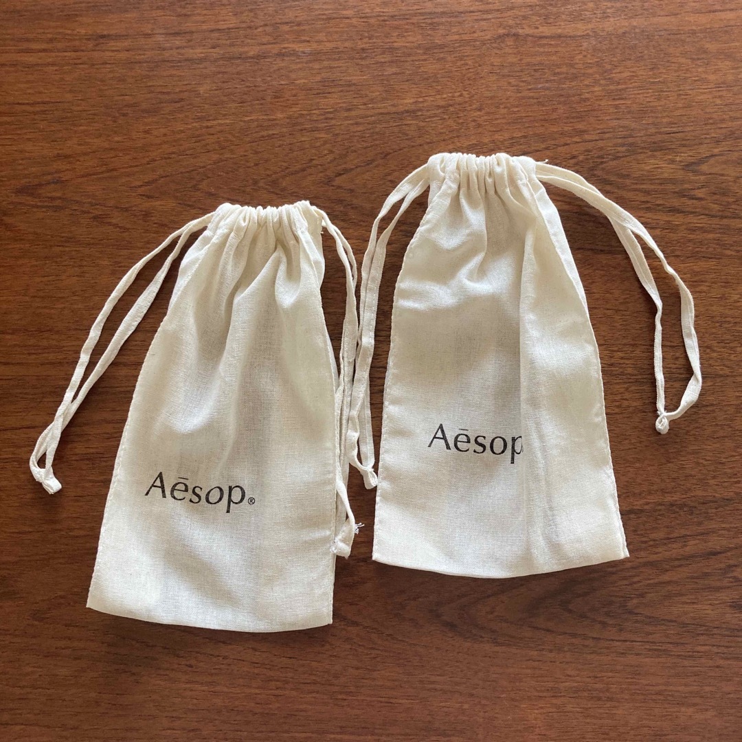 Aesop(イソップ)のAesop 巾着(小)２個セット レディースのバッグ(ショップ袋)の商品写真