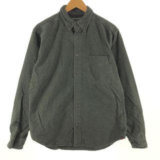 80~90年代 ウールリッチ WOOLRICH 長袖 シャモアクロスシャツ USA製 メンズL ヴィンテージ /eaa361350