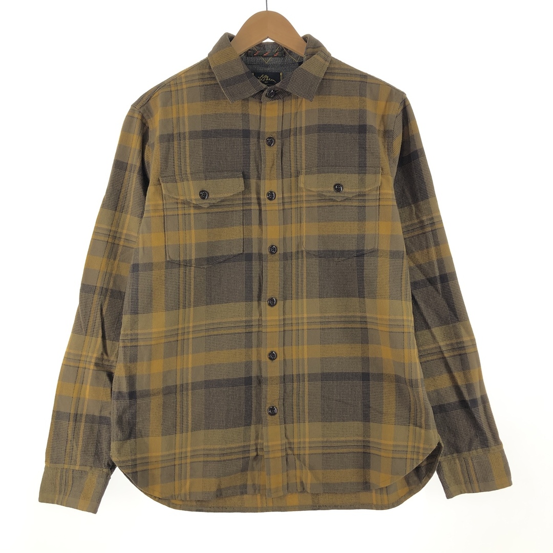 エルエルビーン L.L.Bean 長袖 コットンチェックシャツ メンズM /eaa357577