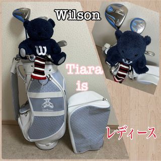 ウィルソン(wilson)の人気‼️【美品】ウィルソン★レディース ゴルフセット/キャディバッグ付き(クラブ)