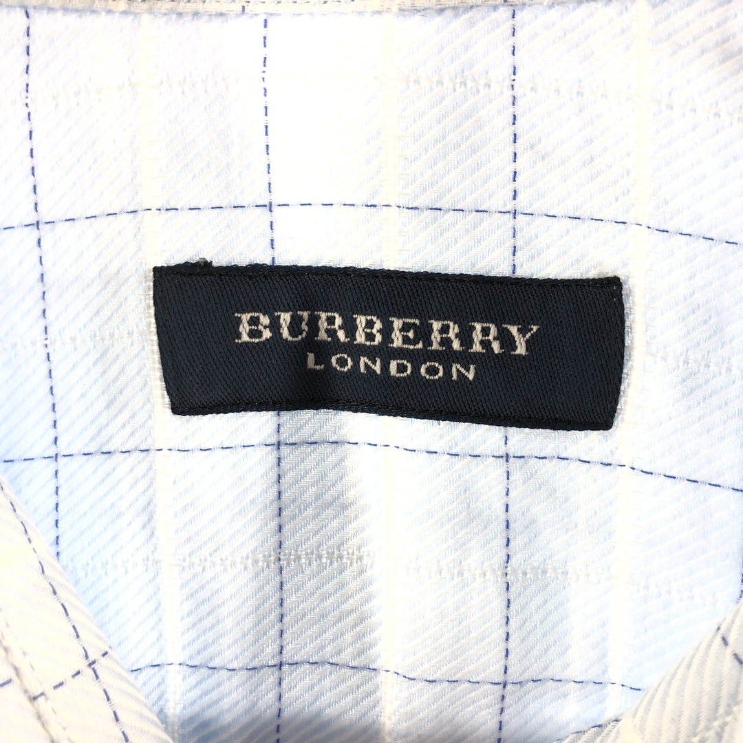 BURBERRY(バーバリー)の古着 バーバリー Burberry's BURBERRY LONDON ワイドカラー 長袖 コットンチェックシャツ メンズL /eaa356402 メンズのトップス(シャツ)の商品写真