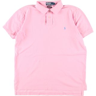 ラルフローレン(Ralph Lauren)の古着 ラルフローレン Ralph Lauren POLO RALPH LAUREN CUSTOM FIT 半袖 ポロシャツ メンズL /eaa357457(ポロシャツ)