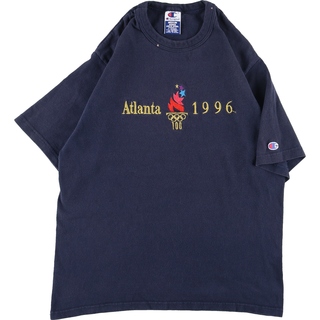 90年代 チャンピオン Champion ATLANTA OLYMPIC アトランタオリンピック 1996 スポーツプリントTシャツ メンズXL ヴィンテージ /eaa325167