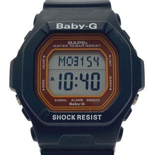 カシオ(CASIO)の☆☆CASIO カシオ Baby-G×A BATHING APEコラボ BABY MILO BG-5600BK クォーツ レディース 腕時計 箱・取説有(腕時計)