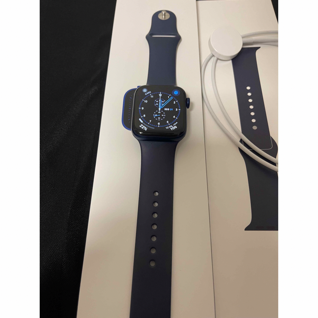 Apple Watch(アップルウォッチ)のApple Watch Series 6 GPS 44mm ブルー メンズの時計(腕時計(デジタル))の商品写真