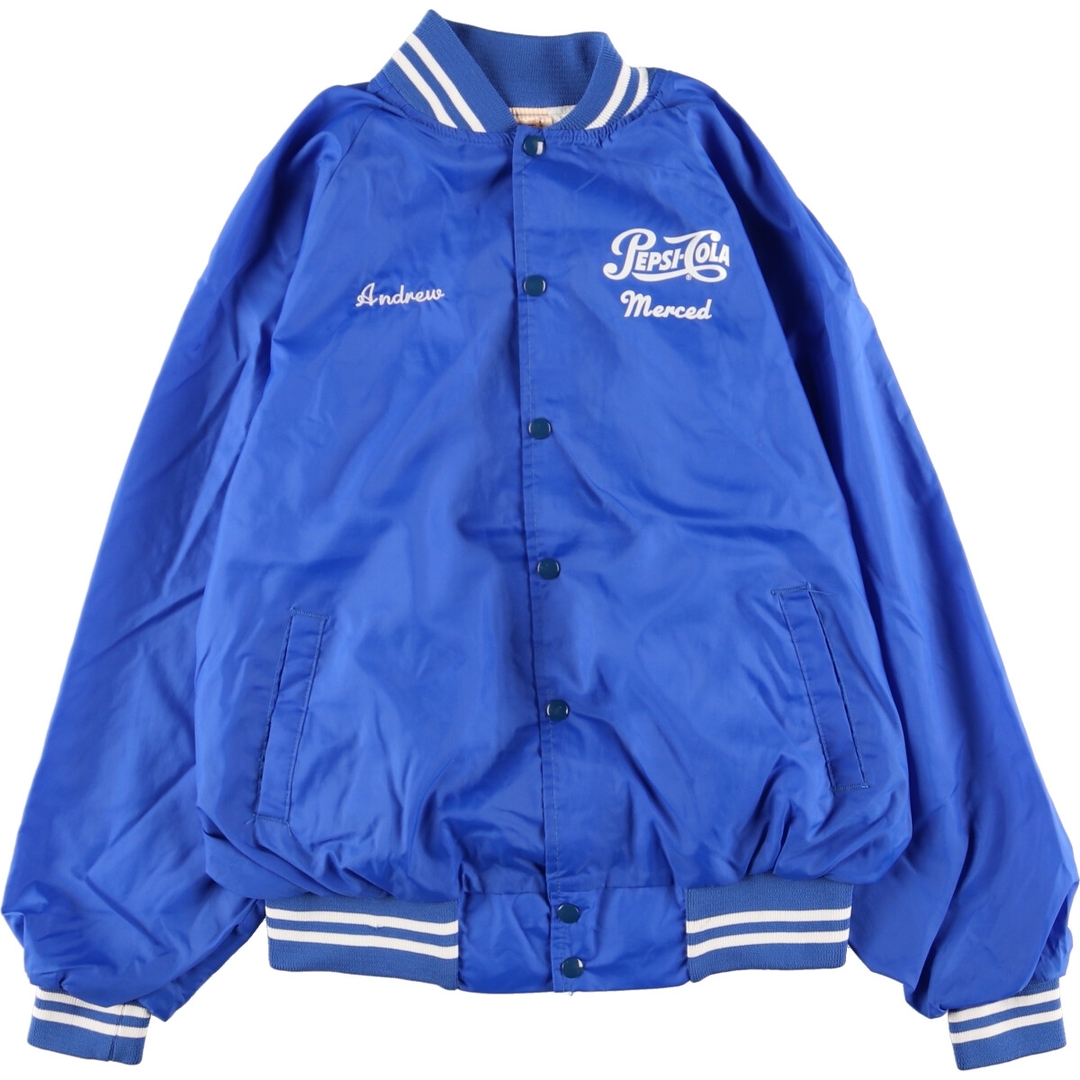 AUBURN SPORTSWEAR PEPSI ペプシ ナイロンスタジャン アワードジャケット バーシティジャケット USA製 メンズXL ヴィンテージ /eaa357404