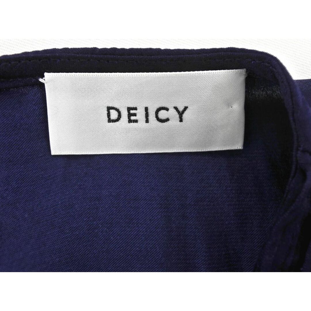 deicy(デイシー)のDEICY デイシー ピンタック フリルスリーブ ブラウス シャツ sizeF/紺 ■◆ レディース レディースのトップス(シャツ/ブラウス(長袖/七分))の商品写真