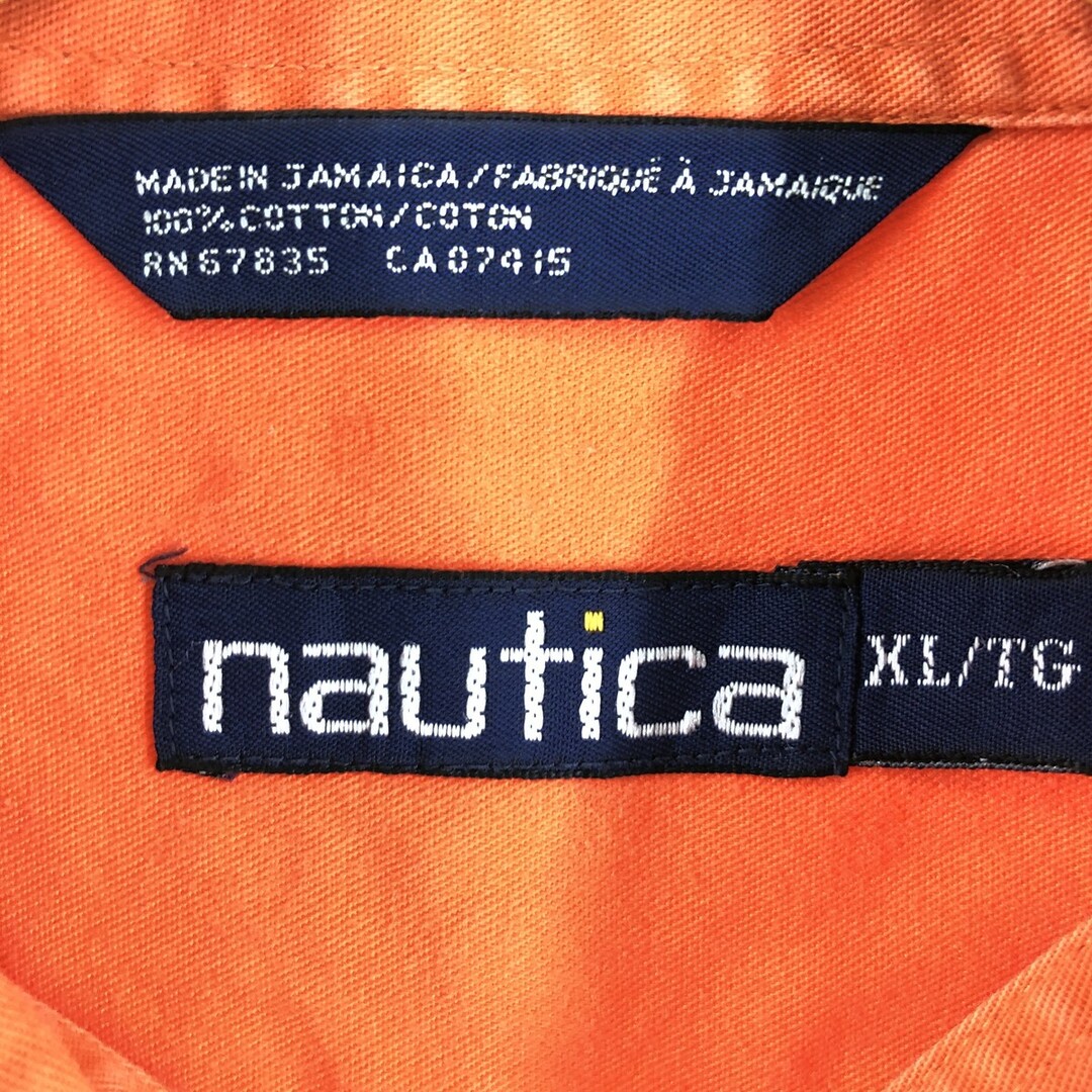 ノーティカ NAUTICA 半袖 ボタンダウンシャツ メンズXL /eaa357976 2