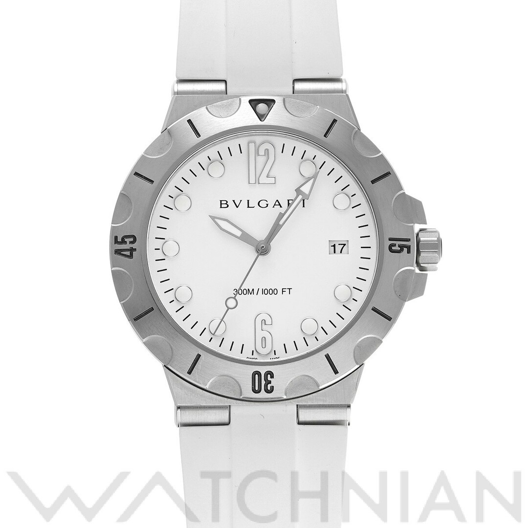 中古 ブルガリ BVLGARI DP41WSVSD ホワイト メンズ 腕時計