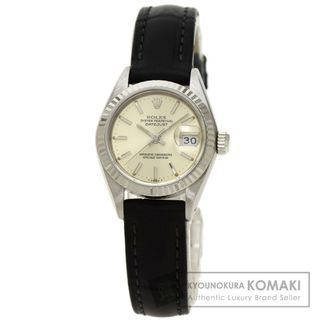 ロレックス(ROLEX)のROLEX 69179 デイトジャスト 1982年製 腕時計 K18WG アリゲーター レディース(腕時計)