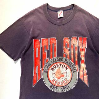 ジャージーズ(JERZEES)の90s USA製BOSTON RED SOX 半袖Tシャツ JARZEES(Tシャツ/カットソー(半袖/袖なし))