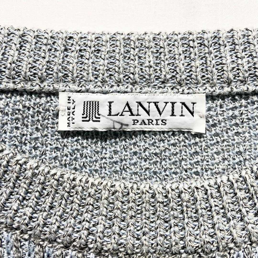 メンズイタリア製 LANVIN PARIS セーター ニット コットン