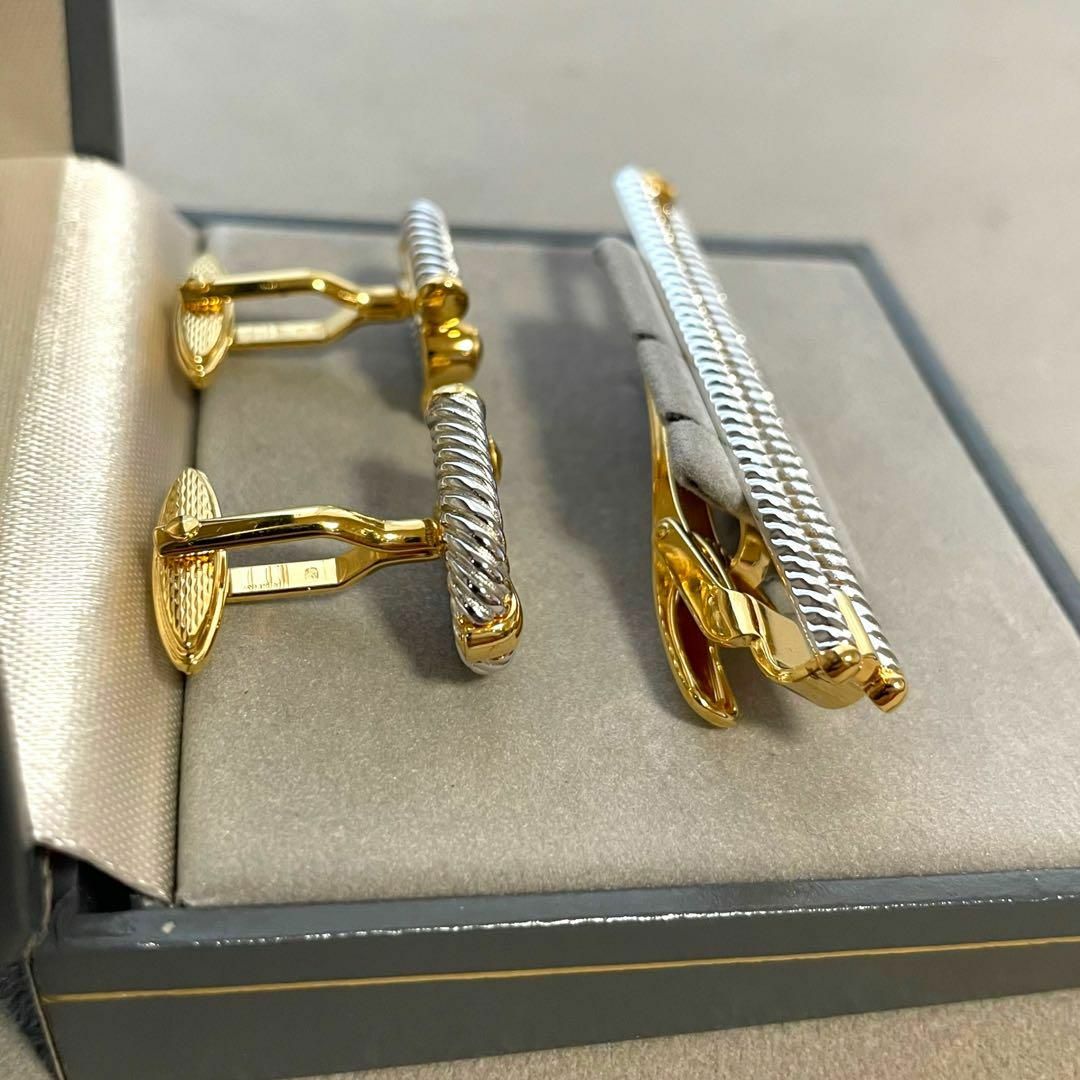 新品未使用 dunhill ダンヒル dロゴ カフリンクス シルバー 銀