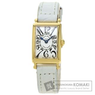 フランクミュラー(FRANCK MULLER)のFRANCK MULLER 802QZ ロングアイランド 腕時計 K18YG 革 レディース(腕時計)