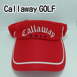 キャロウェイゴルフ(Callaway Golf)のCallawayGOLFサンバイザーフリーサイズ(約54～57㎝)【0226】(ウエア)