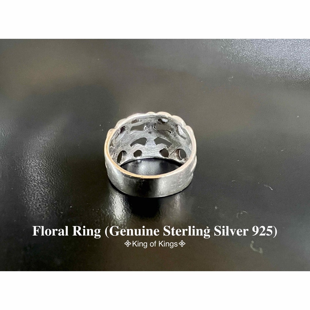 90'sヴィンテージフローラルリング 19号 未使用品 (SILVER 925) メンズのアクセサリー(リング(指輪))の商品写真