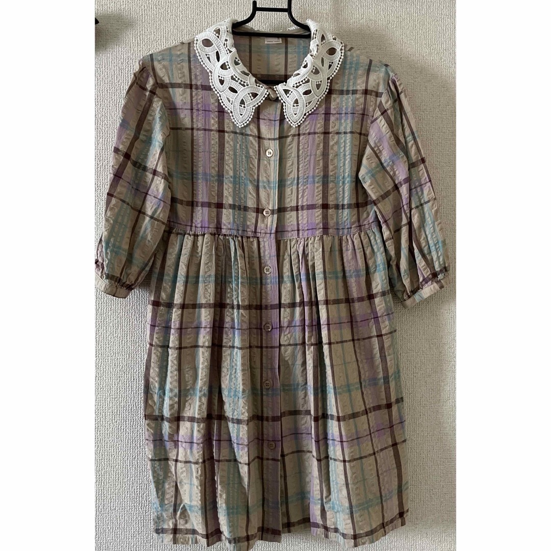 petit main(プティマイン)のpetite mainワンピース　size130 キッズ/ベビー/マタニティのキッズ服女の子用(90cm~)(ワンピース)の商品写真