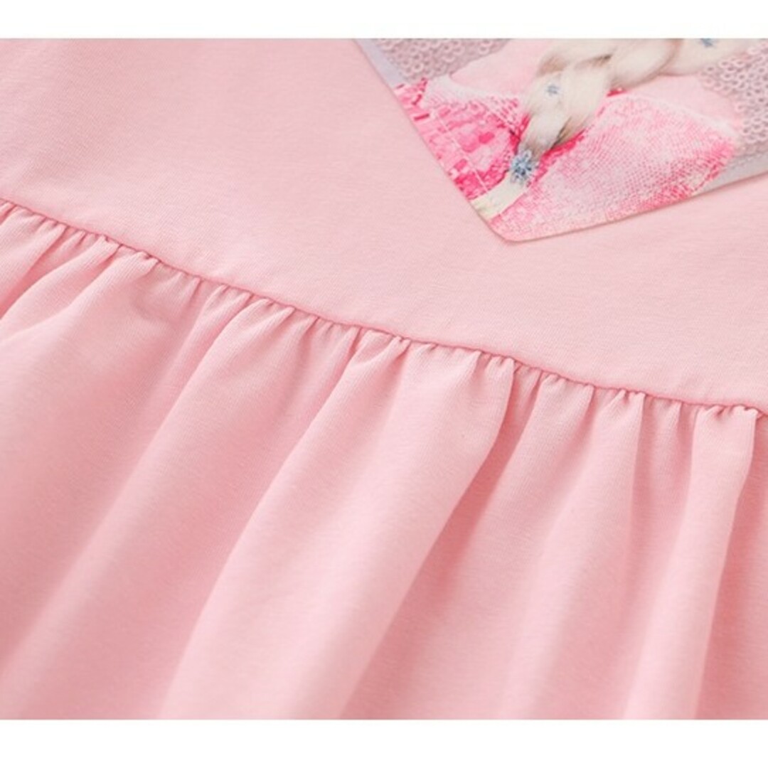プリンセス　ワンピース　120cm　ピンク キッズ/ベビー/マタニティのキッズ服女の子用(90cm~)(ワンピース)の商品写真