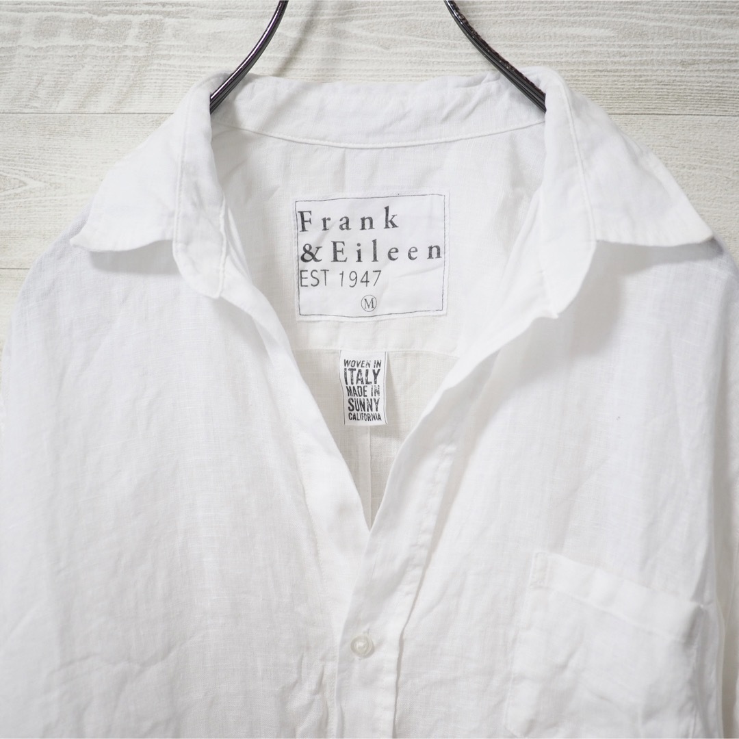 Frank&Eileen(フランクアンドアイリーン)のFrank&Eileen “Barry” Linen/White レディースのトップス(シャツ/ブラウス(長袖/七分))の商品写真