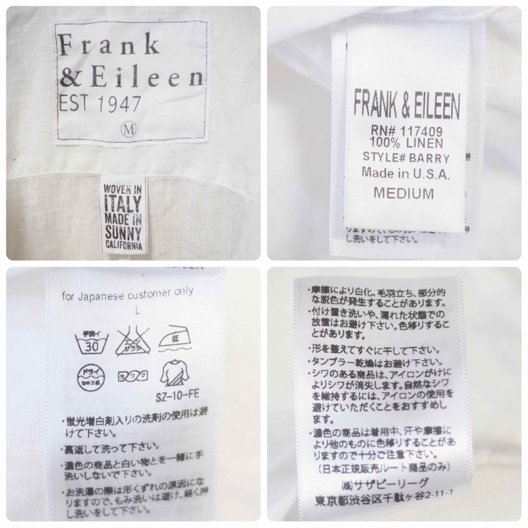 Frank&Eileen(フランクアンドアイリーン)のFrank&Eileen “Barry” Linen/White レディースのトップス(シャツ/ブラウス(長袖/七分))の商品写真