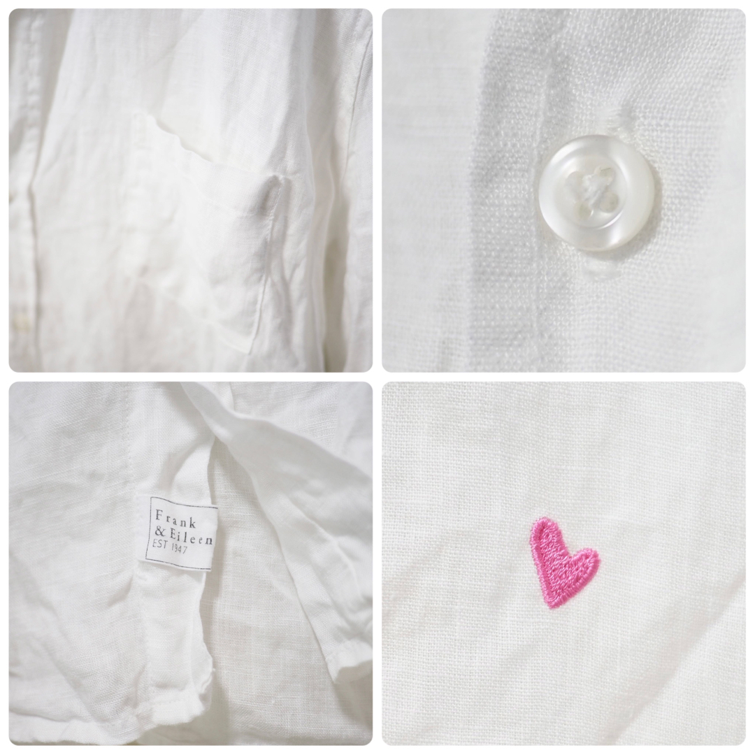 Frank&Eileen(フランクアンドアイリーン)のFrank&Eileen “Barry” Linen/White レディースのトップス(シャツ/ブラウス(長袖/七分))の商品写真