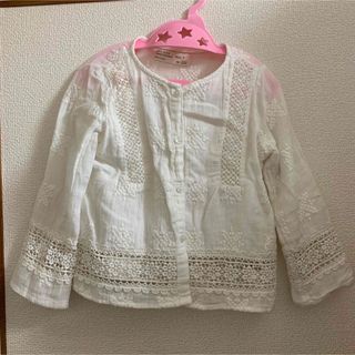 ザラキッズ(ZARA KIDS)のZARA girls 薄手のカーディガン　サイズ110(カーディガン)