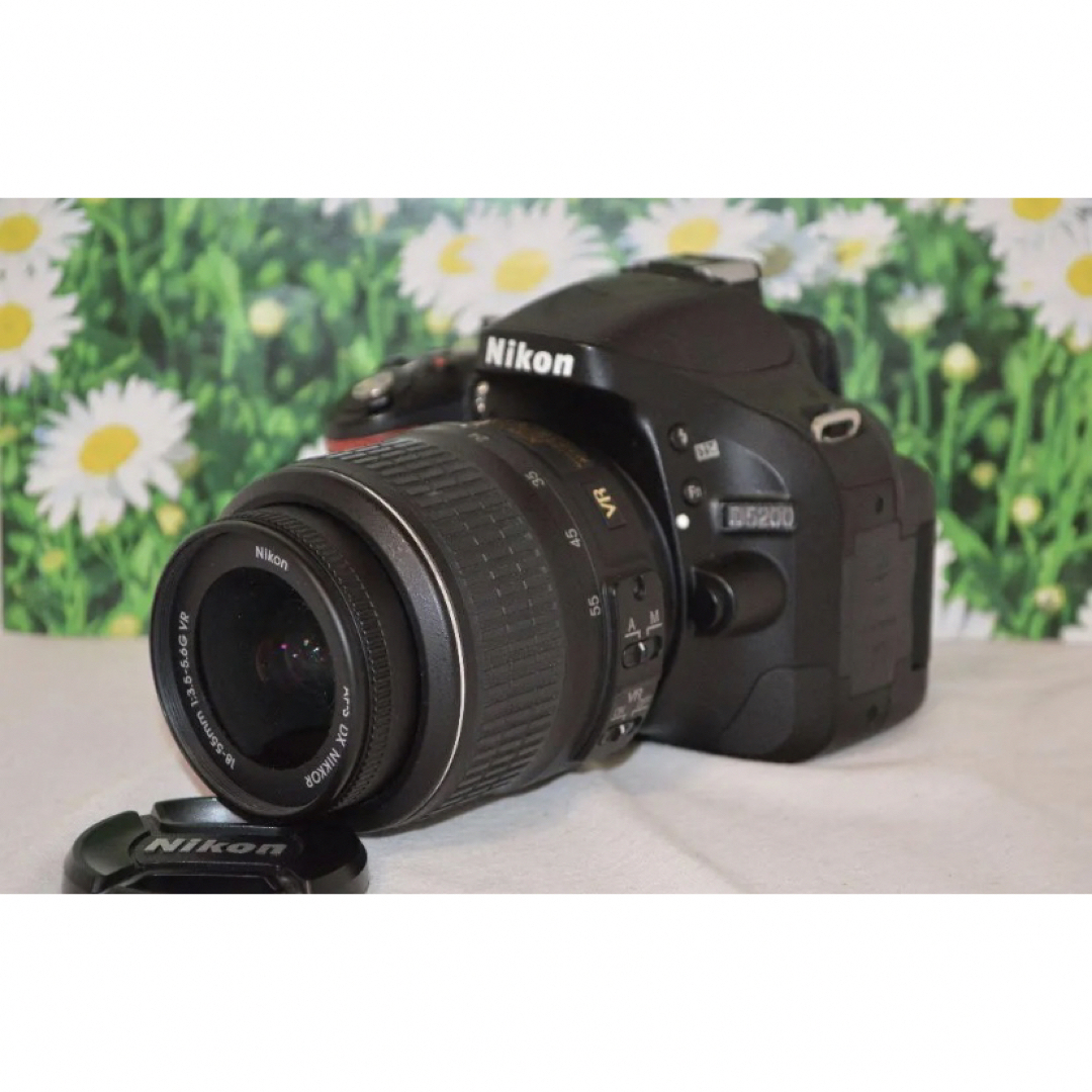 高性能camera❤高画質＆カンタン操作❤Nikon D5200 一眼レフカメラ 美品レンズセット