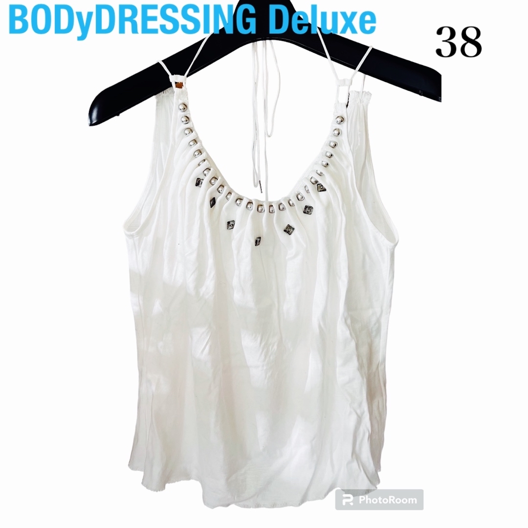 BODY DRESSING Deluxe(ボディドレッシングデラックス)のボディドレッシングデラックス　トップス　ホルター　キャミソール　ラインストーン レディースのトップス(キャミソール)の商品写真