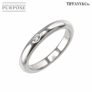 ティファニー(Tiffany & Co.)のティファニー TIFFANY&Co. スタッキング バンド 8号 リング ダイヤ 1P Pt プラチナ 指輪 VLP 90191775(リング(指輪))