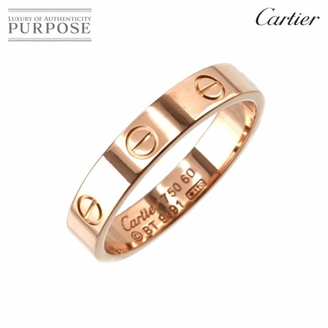 カルティエ Cartier ミニラブ #60 リング K18 PG ピンクゴールド 750 指輪 VLP 90194040