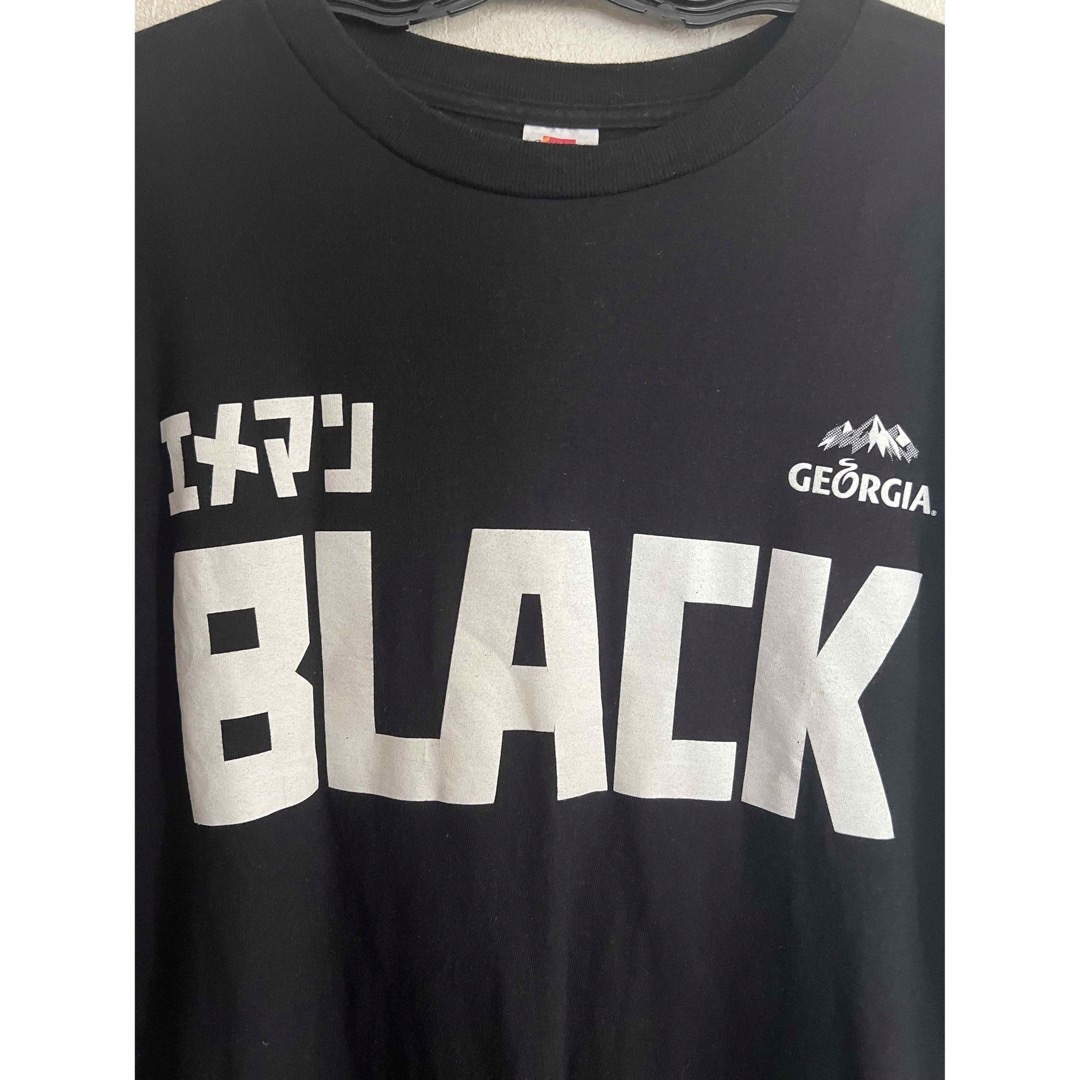 コカ・コーラ(コカコーラ)のジョージア　エメマンブラック　Tシャツ　ラージサイズ エンタメ/ホビーのコレクション(ノベルティグッズ)の商品写真